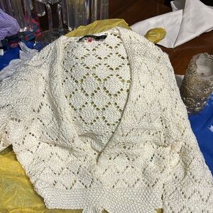Women’s crochet sweater.